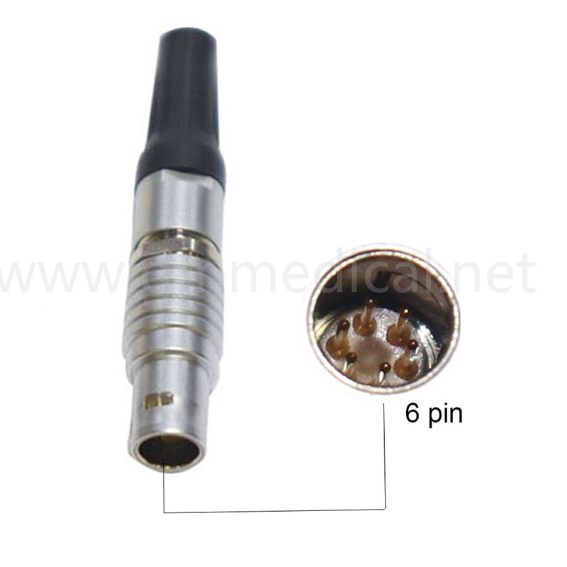0B Circular Push Pull Metal Connector Plug kabel FGG 6 Pin Kenalan lelaki untuk RED ARRI Lbus (6P, Plug): Home Audio & Theater