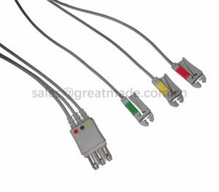 Serasi M1972A Leadwires 3-lead, IEC, Grabber