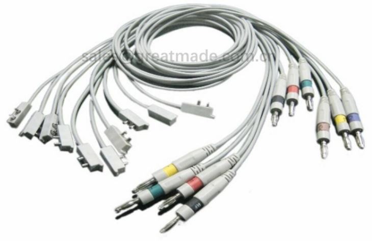 Penggantian kabel EKG 10- Memimpin Untuk Esaote Archimed 4120 Personal C1 Personal C3