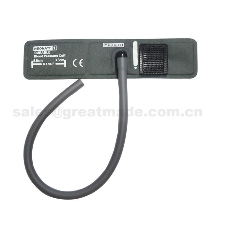 Neonate #1 Nibp Cuff, lilitan lengan 3.3-5.6 SM, tanpa Gasbag, single tube