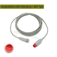 Kabel Adaptor Tekanan Darah Invasive Mindray BD Transducer IBP, Jack 12pin BD-7pin.